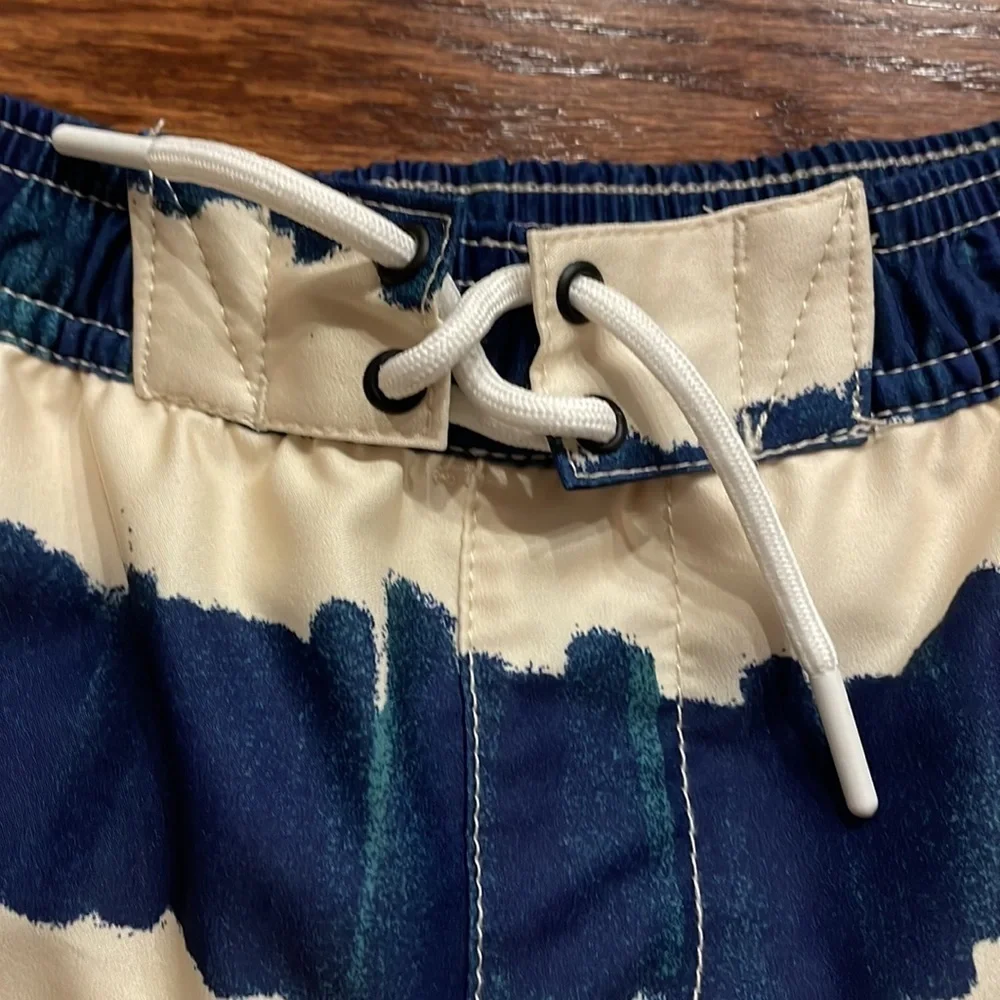 NWT Sovereign code Boys Swim disruptor Trunks Striped Moc  Fly size 4